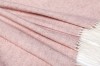 "Classic 7-20" -  pink merino wool throw 